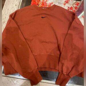 Nike Women's Sweater in Rust Orange